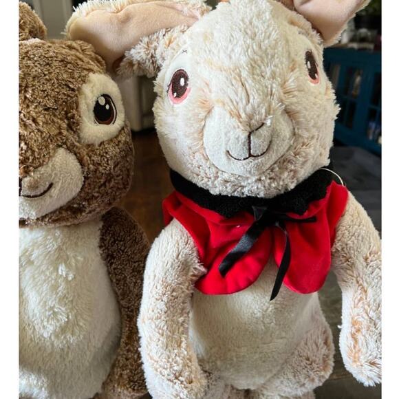 DanDee Peter Rabbit Plush Set OF 2 Easter Decor Porch Greeter 25" Stuffed Animal - Picture 3 of 9